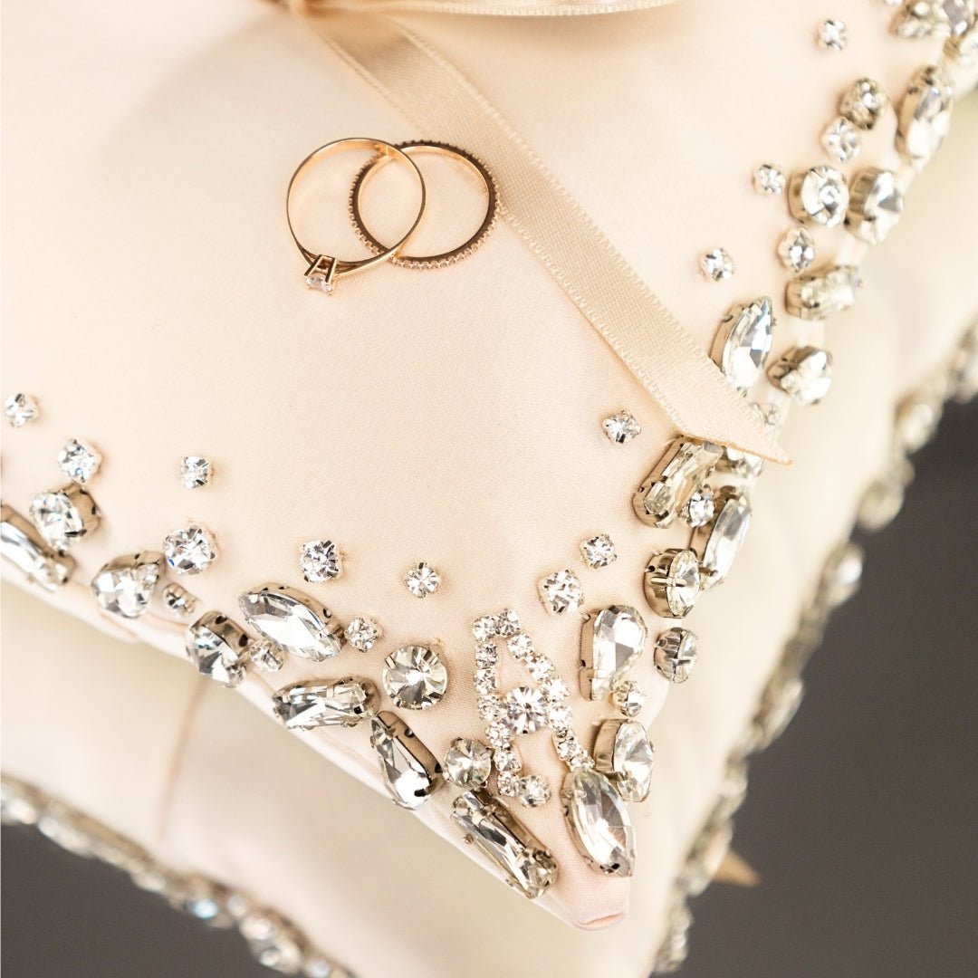 Wedding Pillow For Rings In Ivory - ELENA HONCH