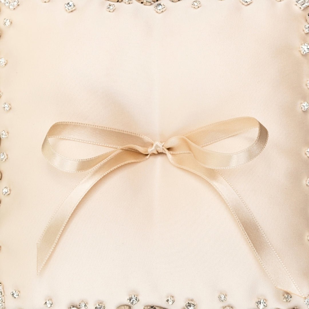 Wedding Pillow For Rings In Ivory - ELENA HONCH