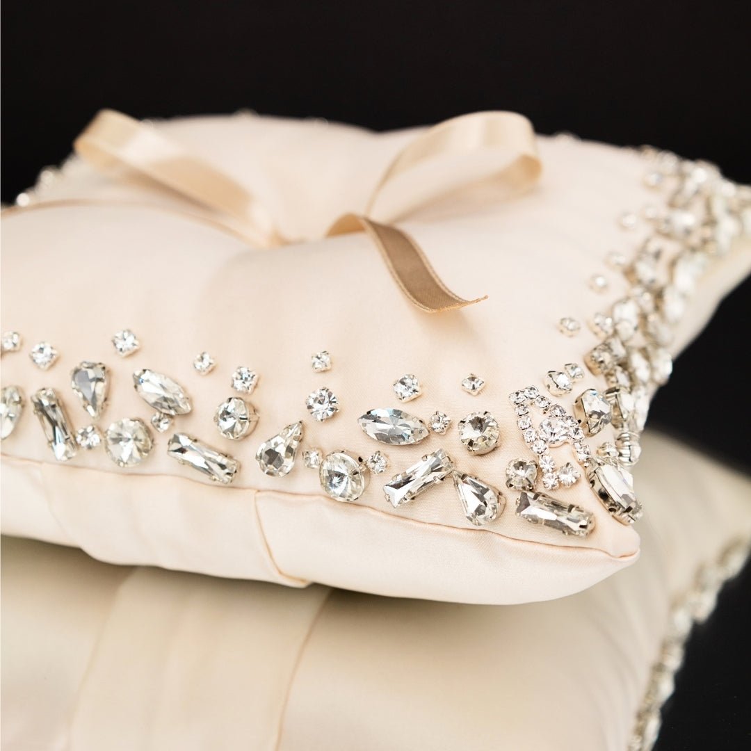 Wedding Pillow For Rings In Ivory - ELENA HONCH