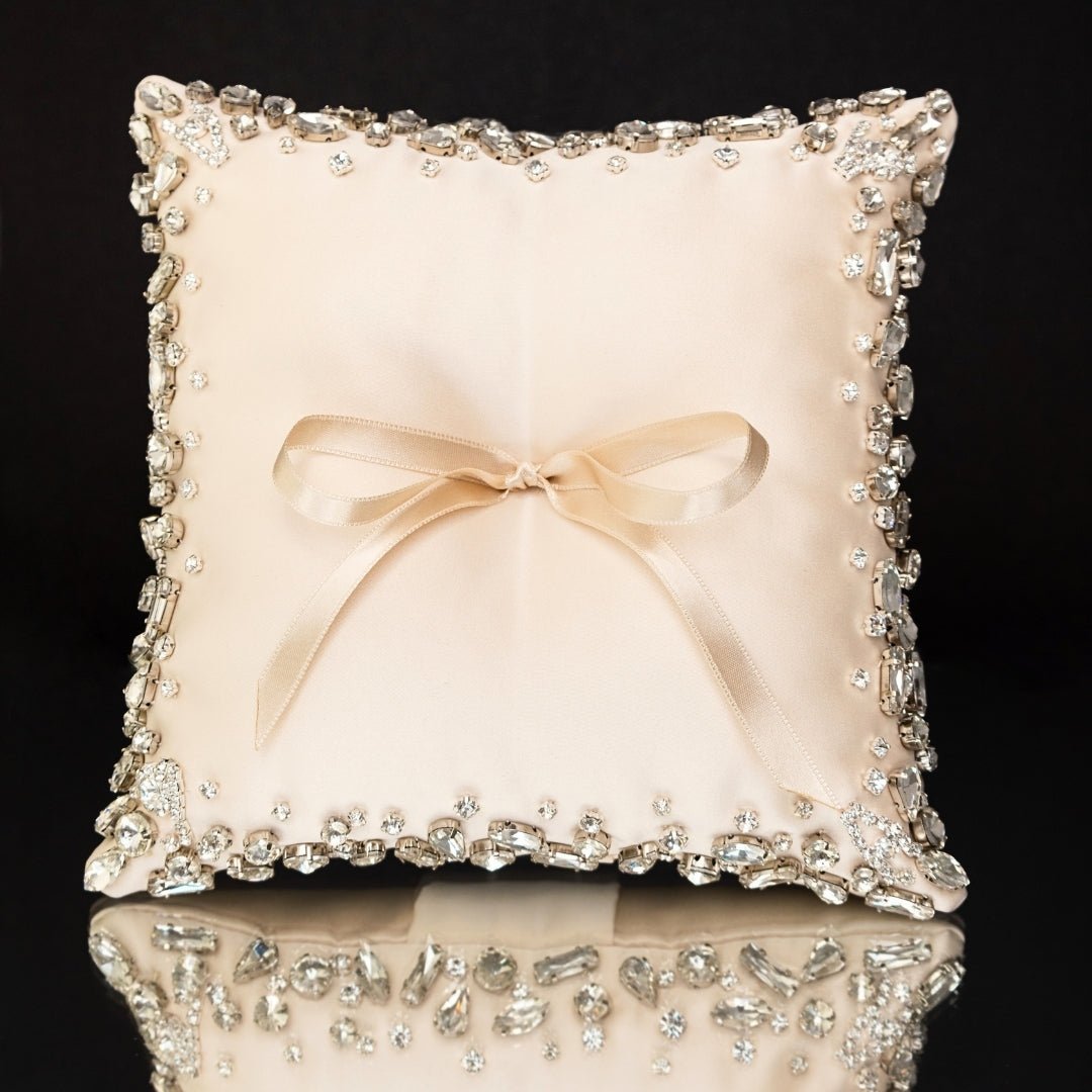 Wedding Pillow For Rings In Ivory - ELENA HONCH