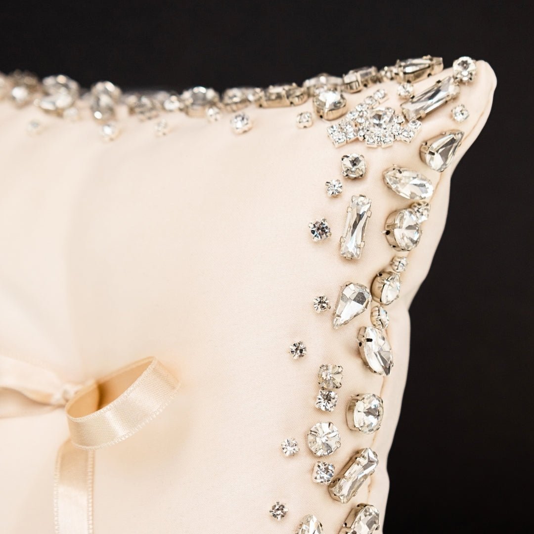 Wedding Pillow For Rings In Ivory - ELENA HONCH
