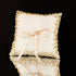 Wedding Pillow For Rings In Ivory & Gold - ELENA HONCH