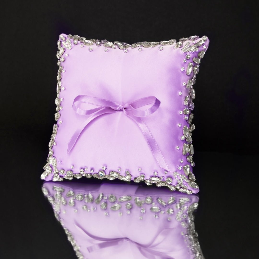 Wedding Pillow For Rings In Lavender - ELENA HONCH