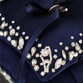 Wedding Pillow For Rings In Navy Blue - ELENA HONCH