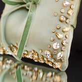 Wedding Pillow For Rings In Olive - ELENA HONCH