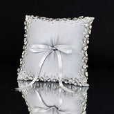 Wedding Pillow For Rings In Silver - ELENA HONCH