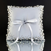 Wedding Pillow For Rings In Silver - ELENA HONCH