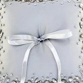 Wedding Pillow For Rings In Silver - ELENA HONCH