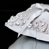 Wedding Pillow For Rings In Silver - ELENA HONCH