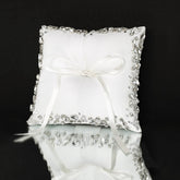 Wedding Pillow For Rings In White - ELENA HONCH