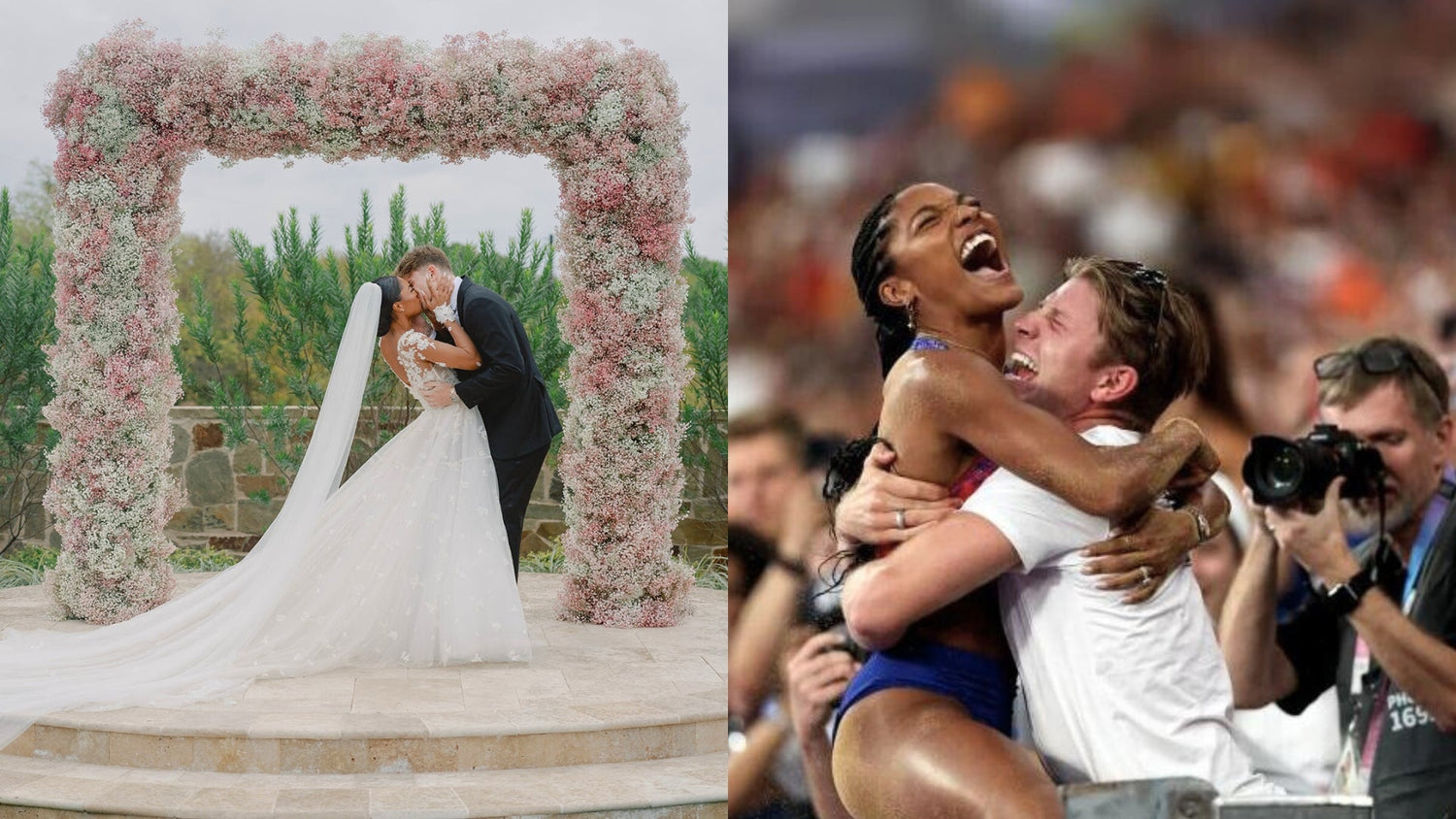 From the Altar to the Olympics: Tara Davis-Woodhall and Hunter Woodhall Journey from a Wedding Full of Love to Olympic Glory - ELENA HONCH