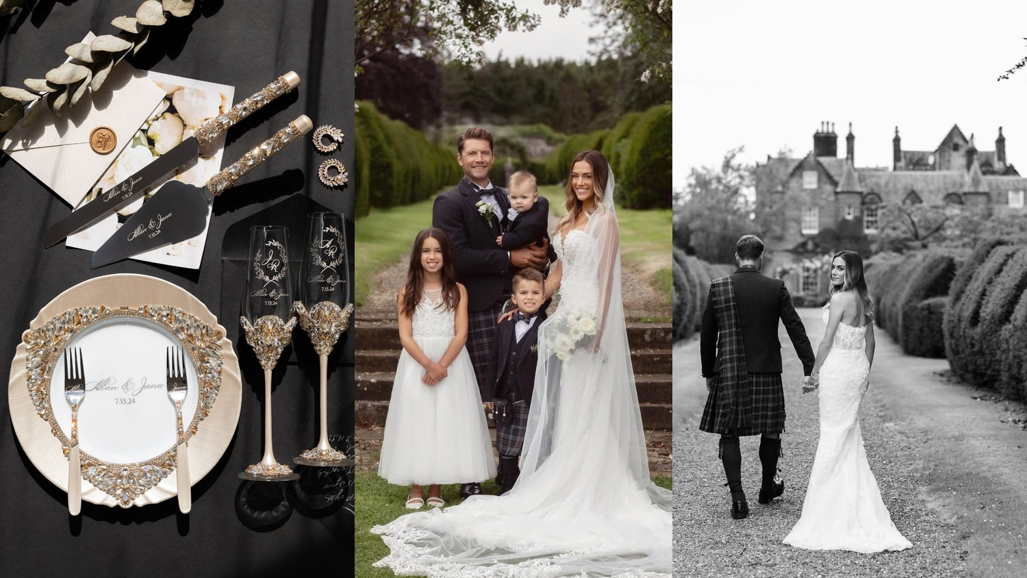 Jana Kramer and Allan Russell’s Intimate Scottish Wedding Story: Castle Celebration - ELENA HONCH