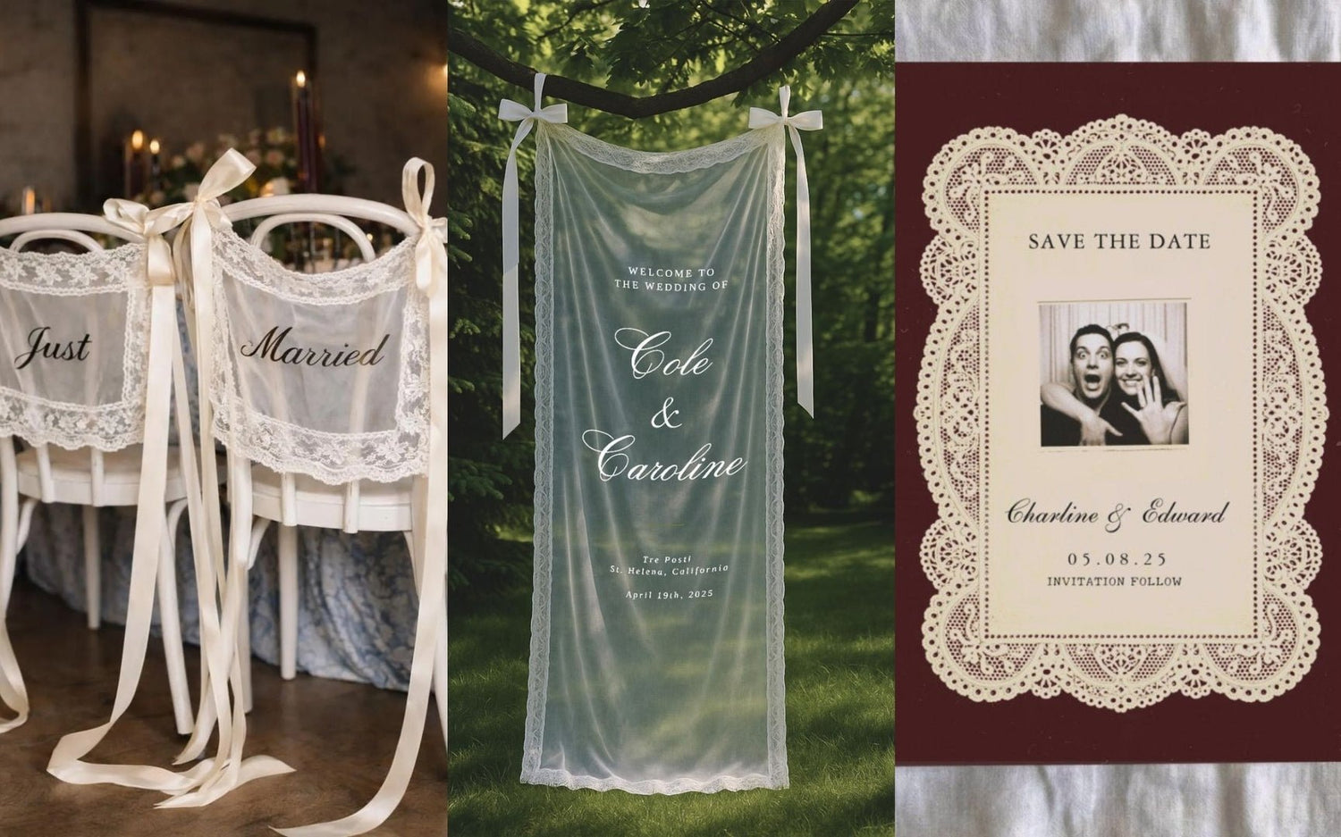 Lace Wedding Trend 2026: Romantic Lace Wedding Decor, Bridal Styling & Personalized Wedding Details Brides Love - ELENA HONCH