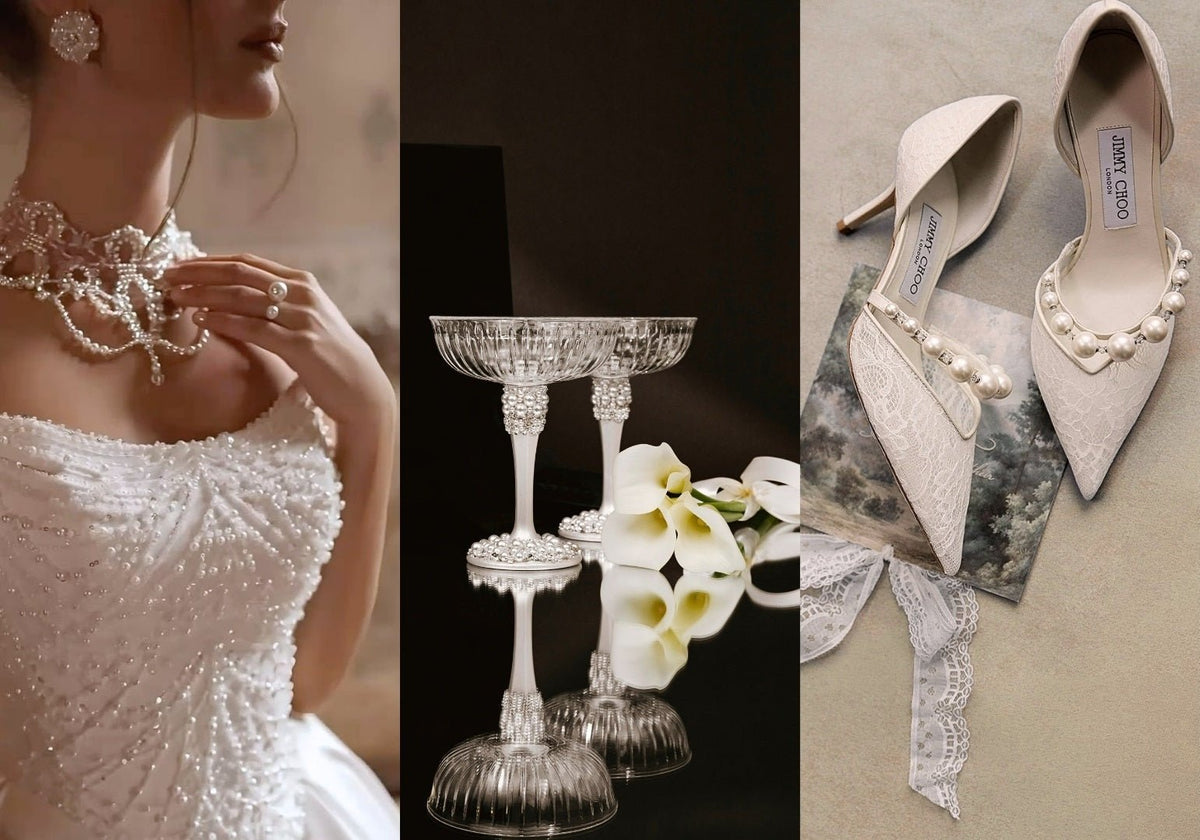 Pearl Wedding Ideas: Elegant Ways to Incorporate Pearls Into Your Big Day, From Bridal Dress to Table Decor - ELENA HONCH