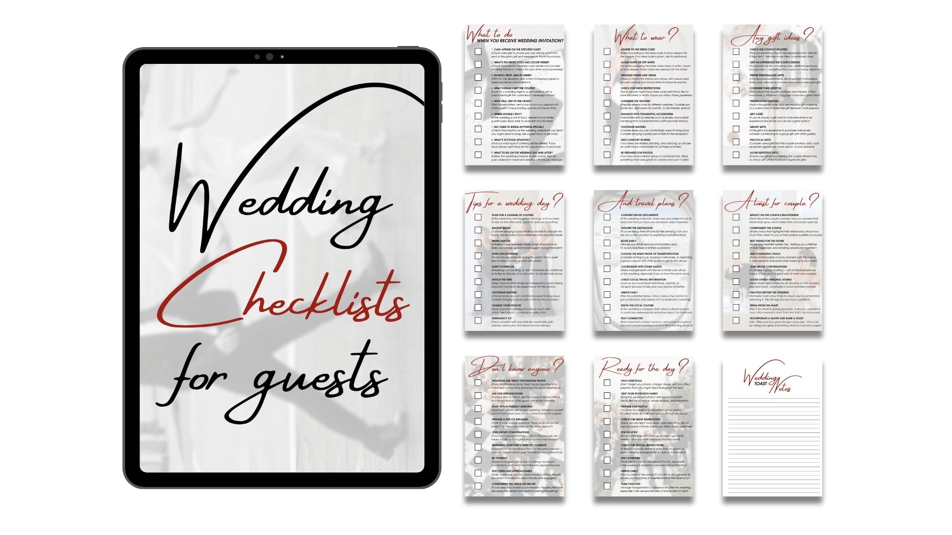 The Ultimate Wedding Guest Checklist: Enjoy the Celebration - ELENA HONCH