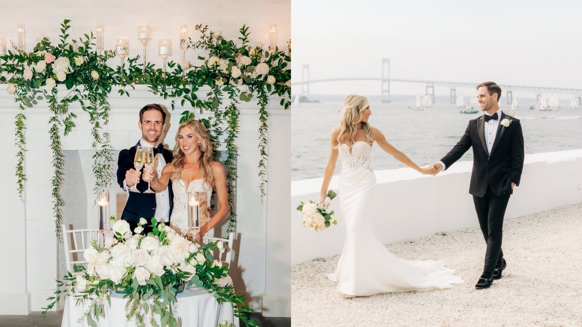 The Wedding Stunt: Elizabeth Pehota and Matthew Keemon Belle Mer Wedding - ELENA HONCH