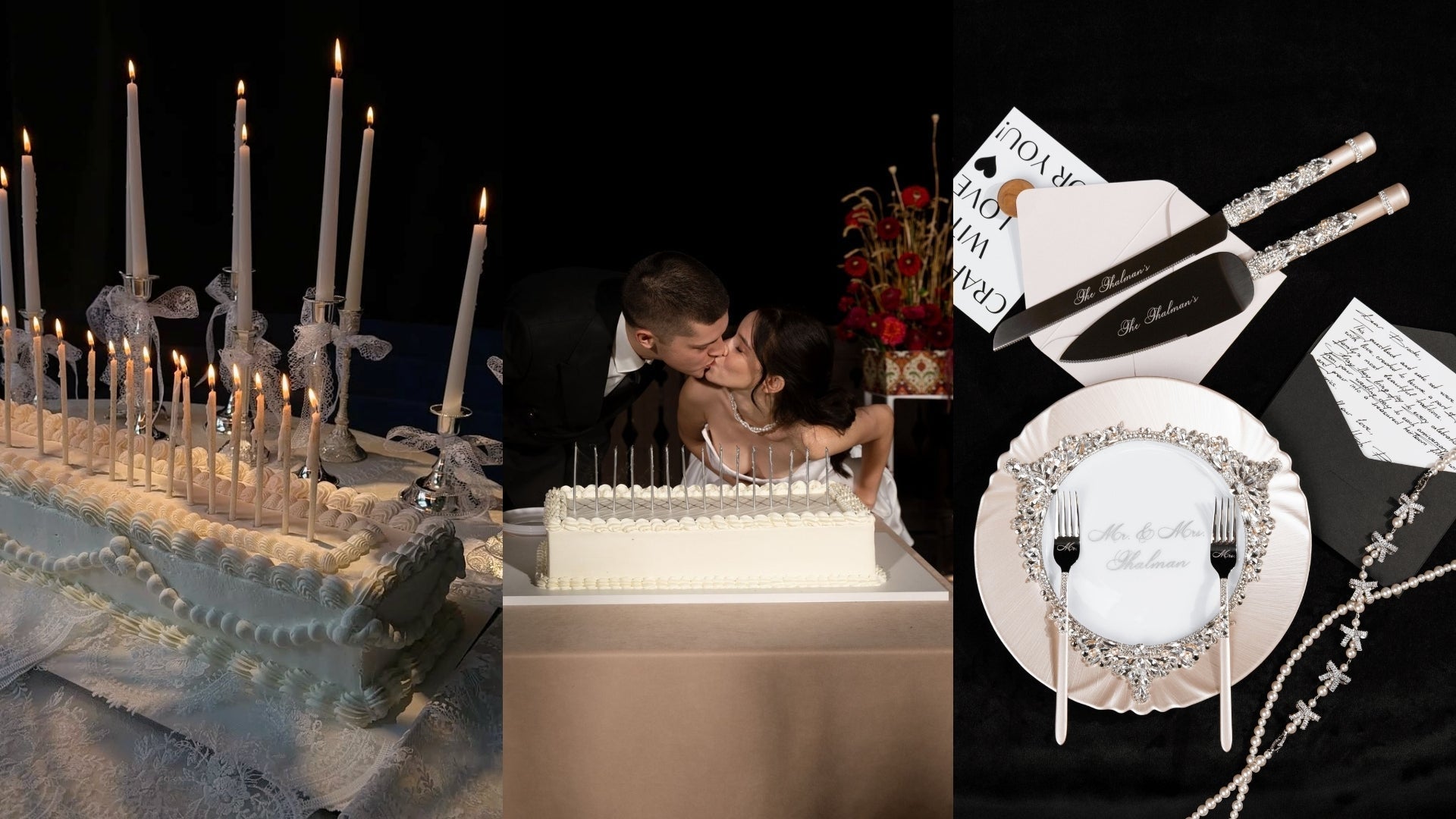 Wedding Cake Candle Trend 2026: Candlelit Cake Moments & Custom Cake Cutting Set Ideas - ELENA HONCH