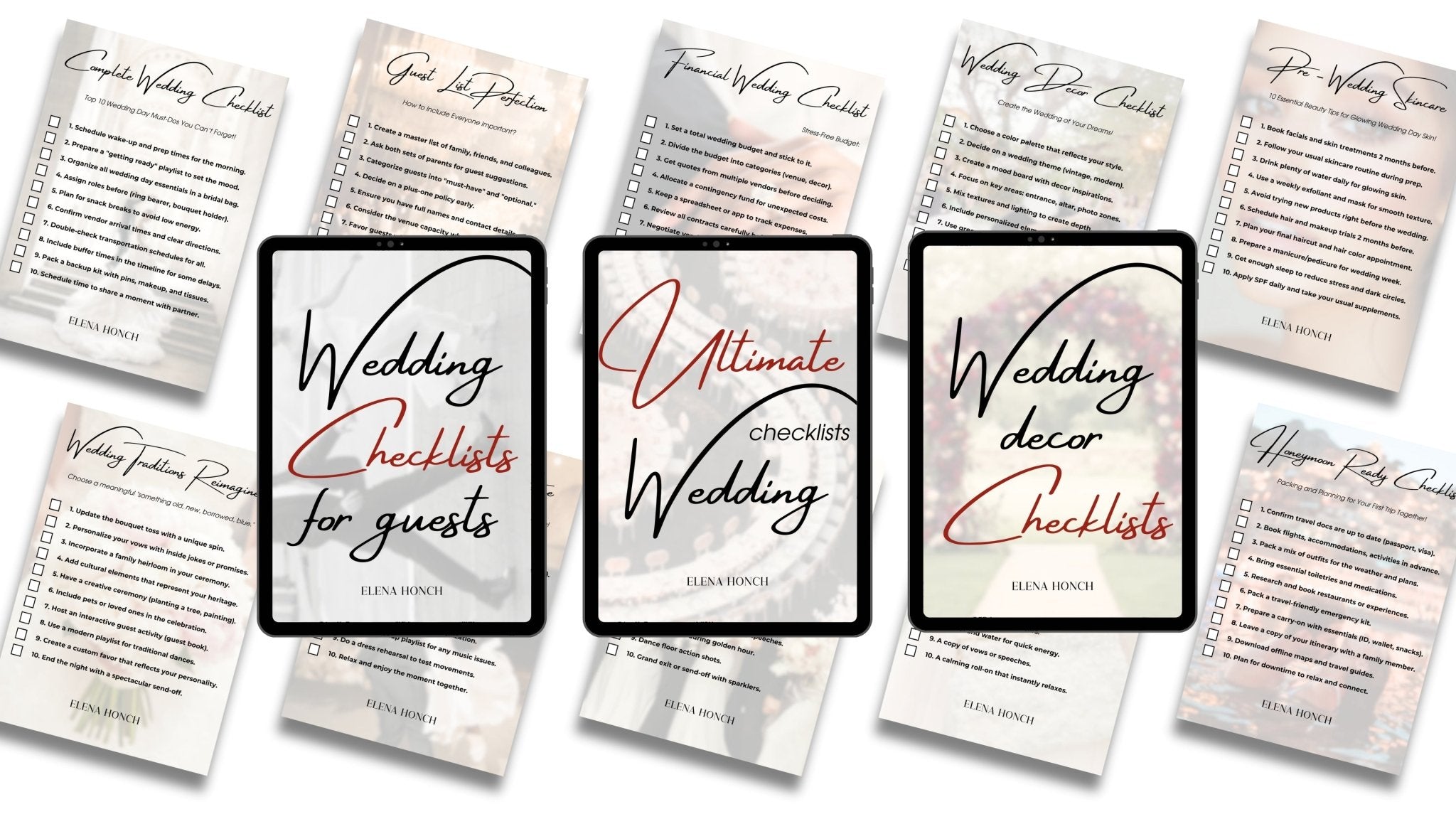 Wedding Must Haves - ELENA HONCH