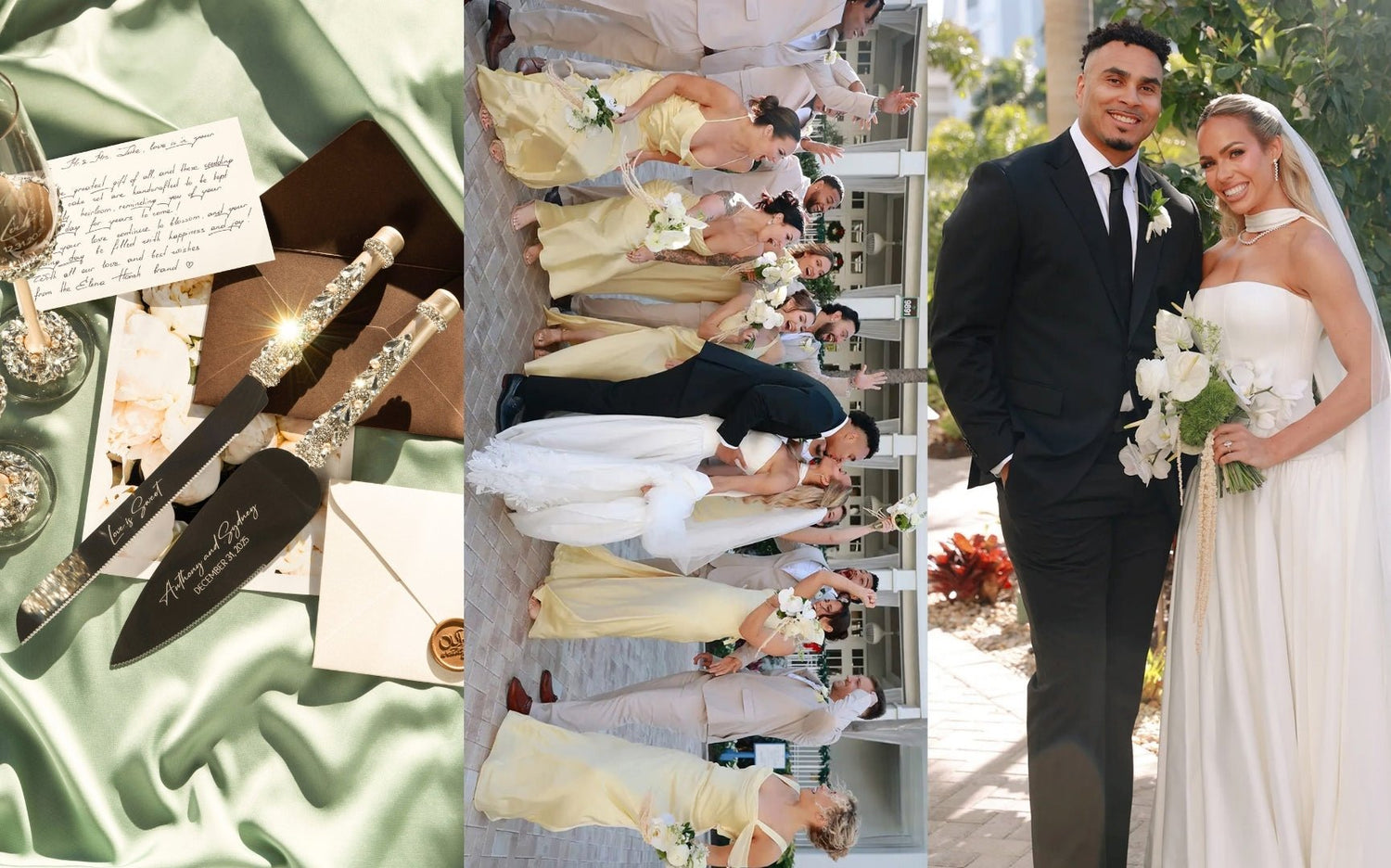 WWE Star Maxxine Dupri Marries Kam Hendrix: New Year’s Eve Wedding Everyone Is Talking About, Wedding Inspiration & Personalized Wedding Flutes - ELENA HONCH