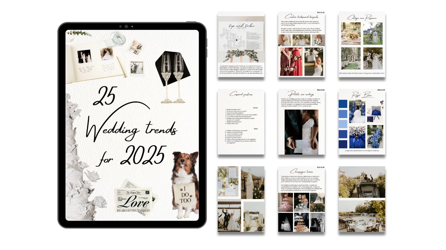 Your Guide to the Bridal Inspiration Journal: Trends, Themes & Colors for 2025 - ELENA HONCH