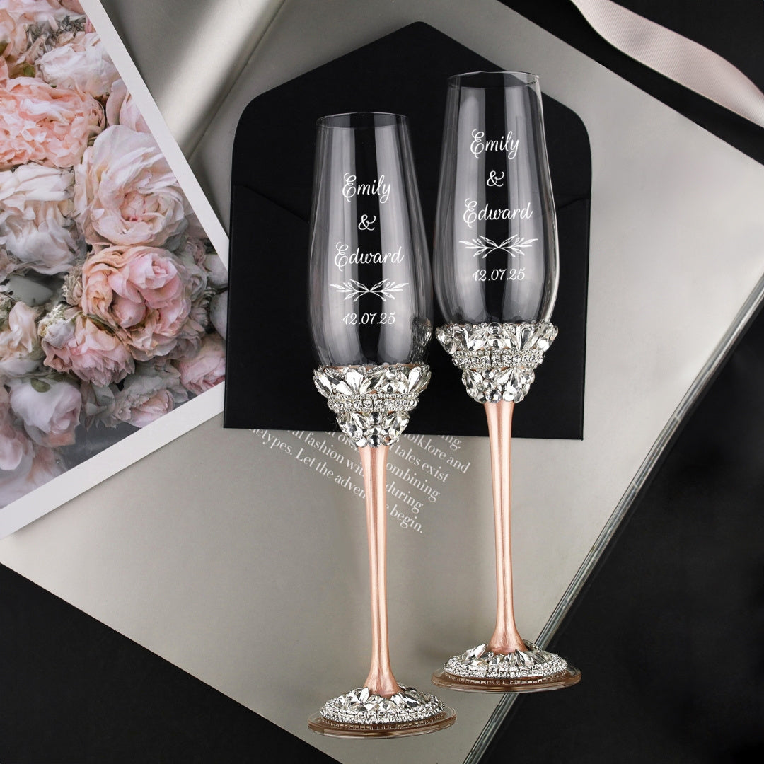 Personalized Flutes Ivy in Blush