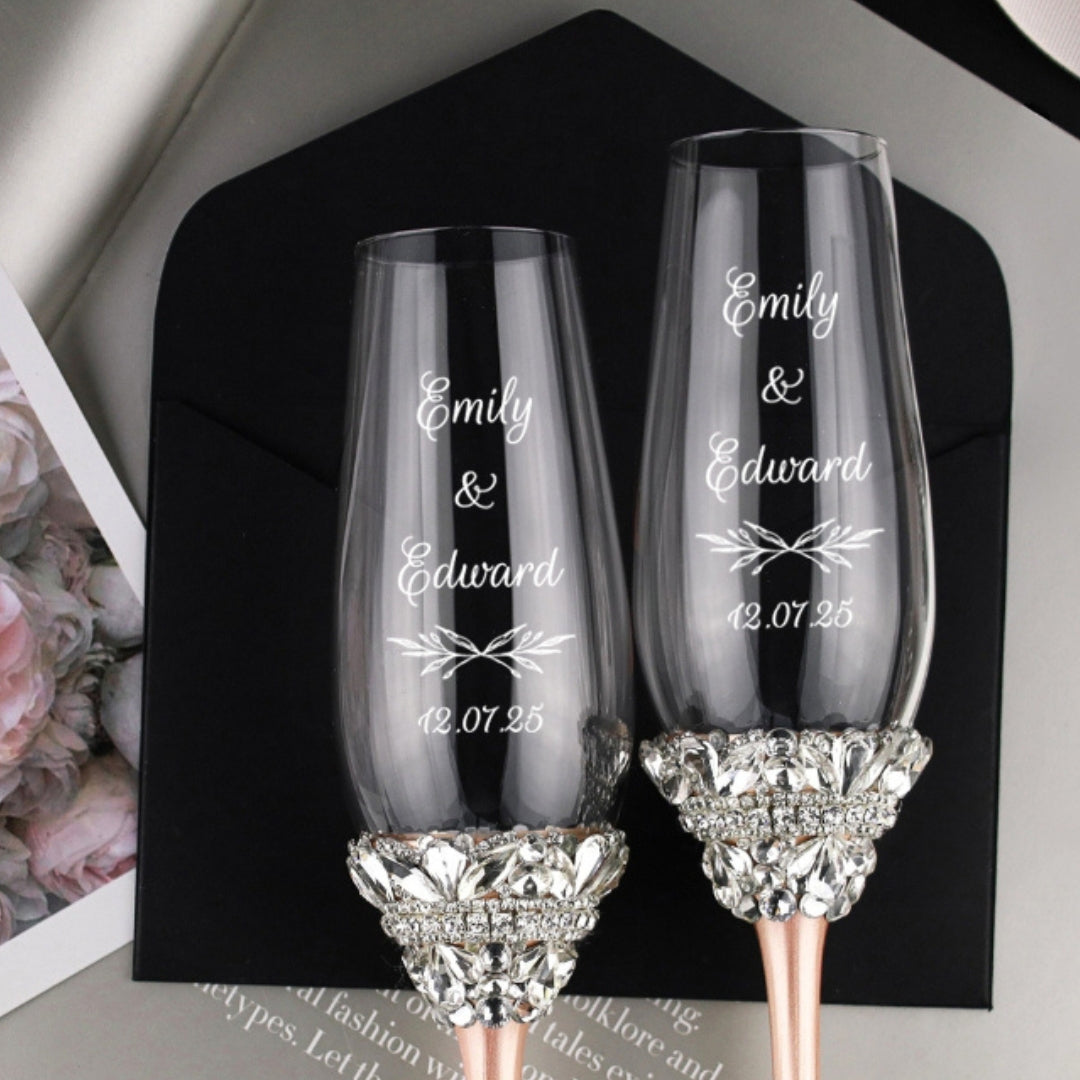 Personalized Flutes Ivy in Blush