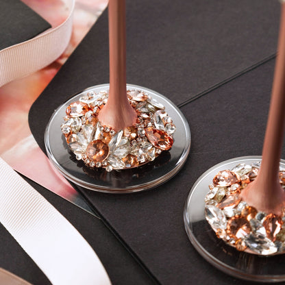Flutes Blossom Rose Gold to Her Quinceañera Celebration