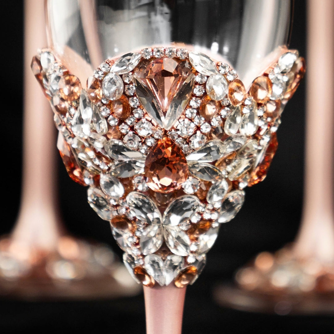 Flutes Blossom Rose Gold to Her Quinceañera Celebration