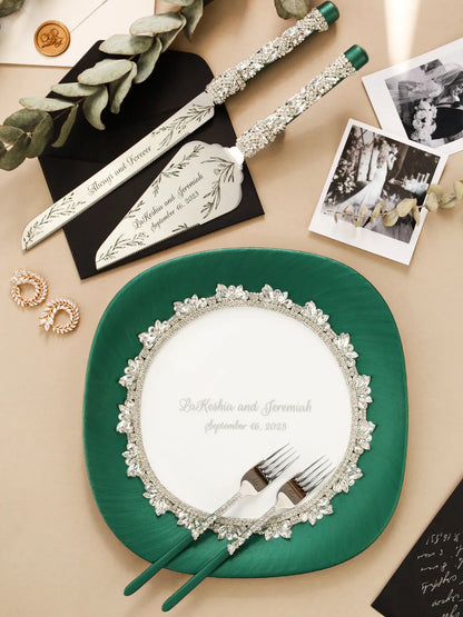 Emerald Set For Cake