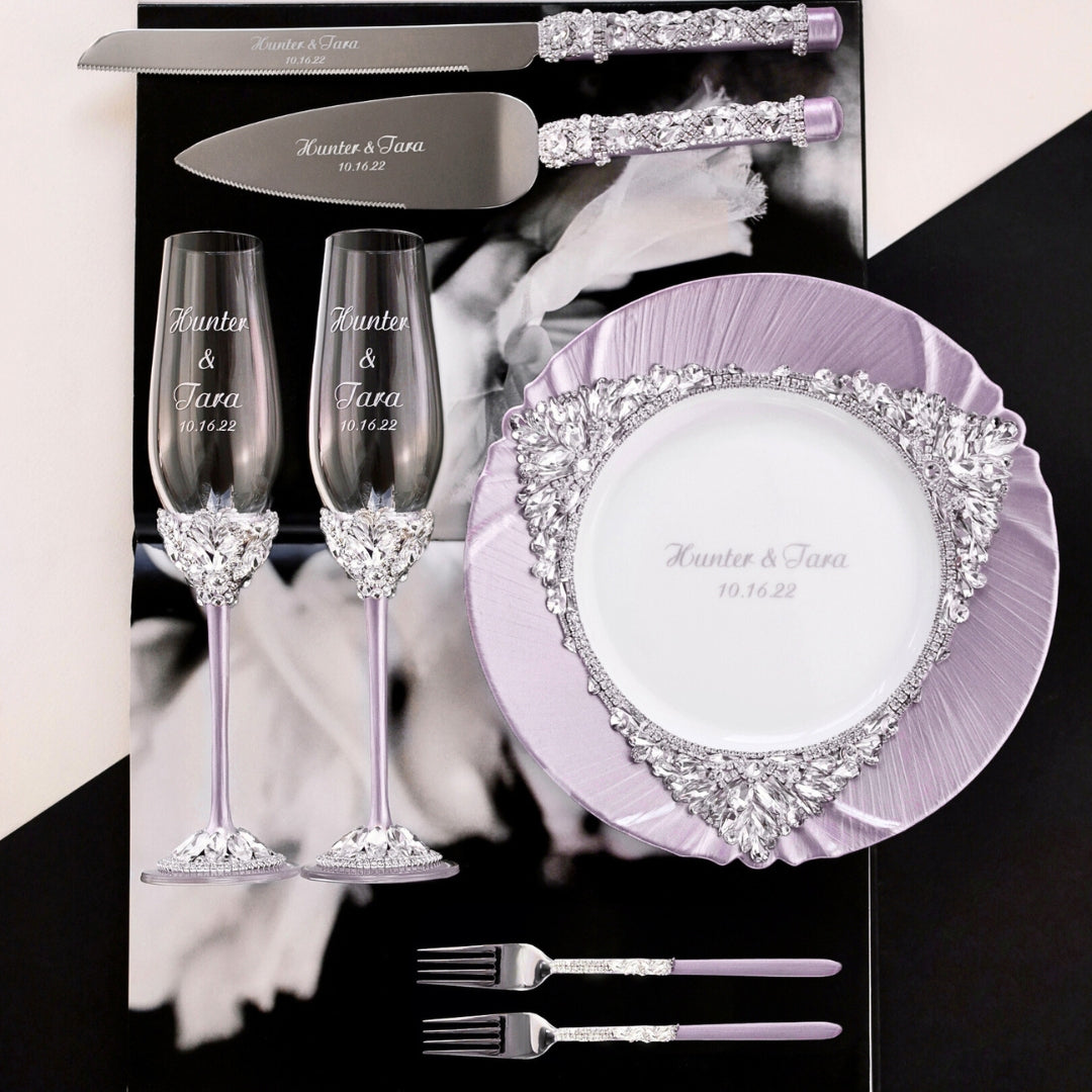 Lavender Ruta Set for 3rd Wedding Anniversary