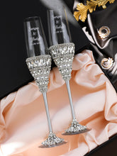 25 Anniversary Ivone Glasses & Cake Set Silver - ELENA HONCH