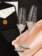 25 Anniversary Silver Flower Flutes - ELENA HONCH