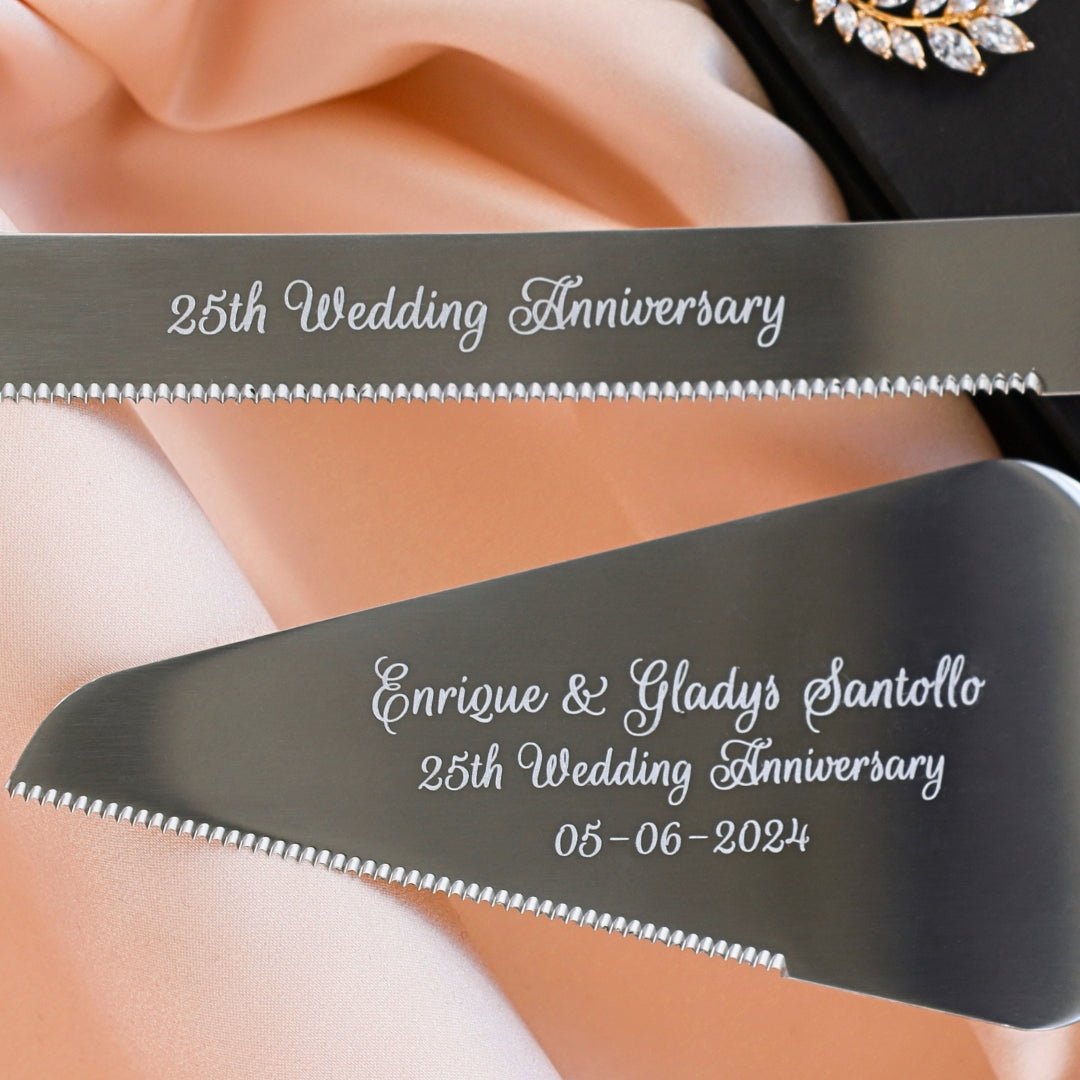 25th Anniversary Silver Cake Set - ELENA HONCH