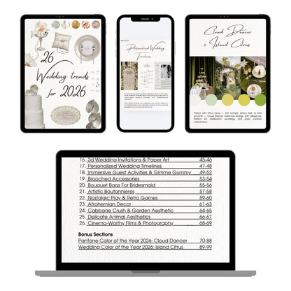 26 Wedding Trends &amp; Colors for 2026 Every Bride Needs to Know - ELENA HONCH