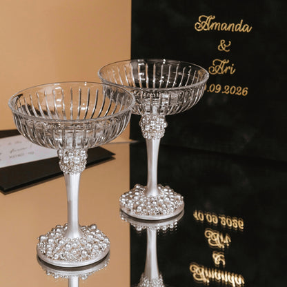 Celeste Custom Flutes Set for Quinceañera