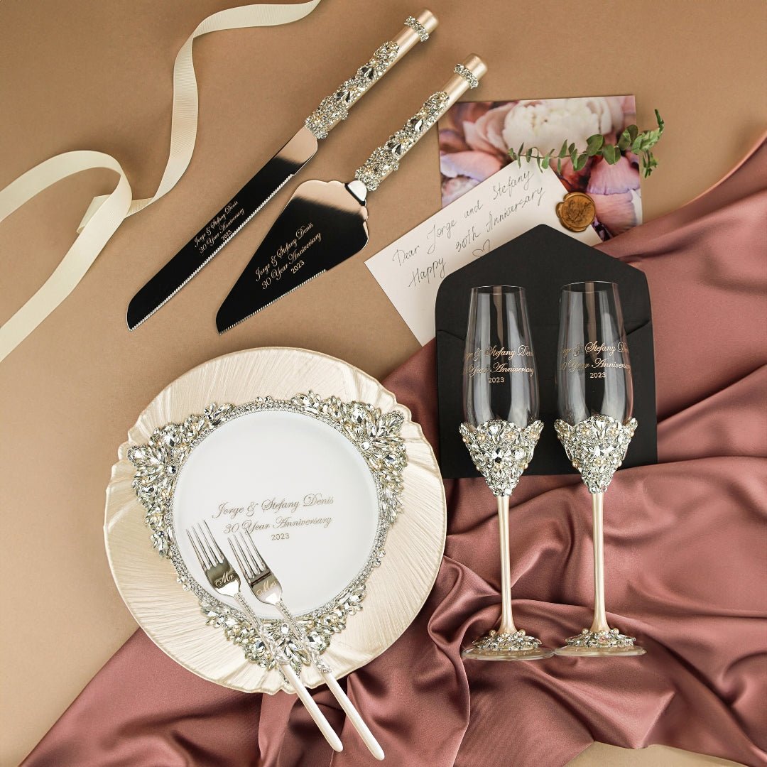 30 Anniversary Blossom Set Ivory - ELENA HONCH