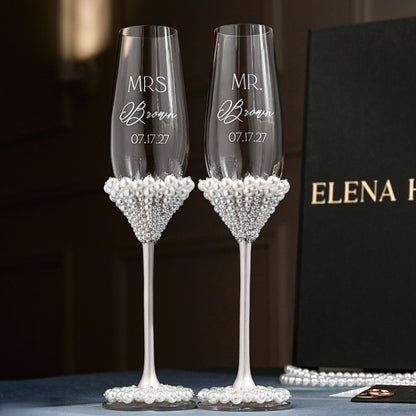 Coastal White Pearl Flutes