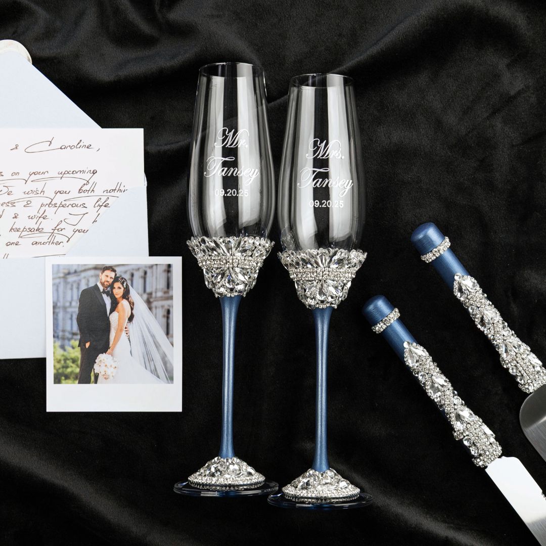 Ivy Flutes in Navy Color