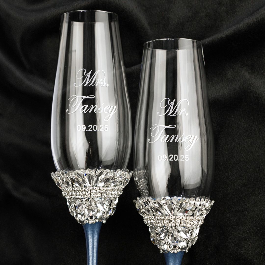Ivy Flutes in Navy Color