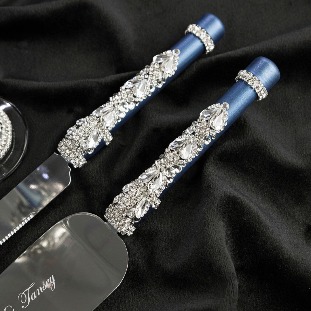 Flutes Ivy &amp; Cake Set in Navy Color