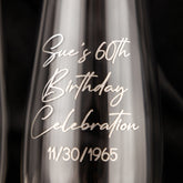 60th Anniversary Blossom Glasses & Cake Set Ivory With Pearls - ELENA HONCH