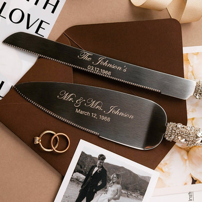 60th Anniversary Blossom Glasses &amp; Cake Set Ivory With Pearls - ELENA HONCH