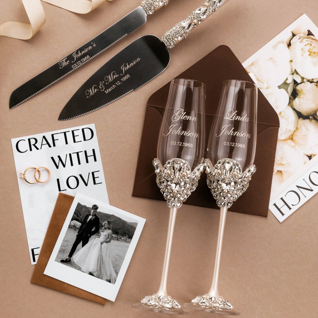 60th Wedding Anniversary Blossom Set Ivory with pearls - ELENA HONCH