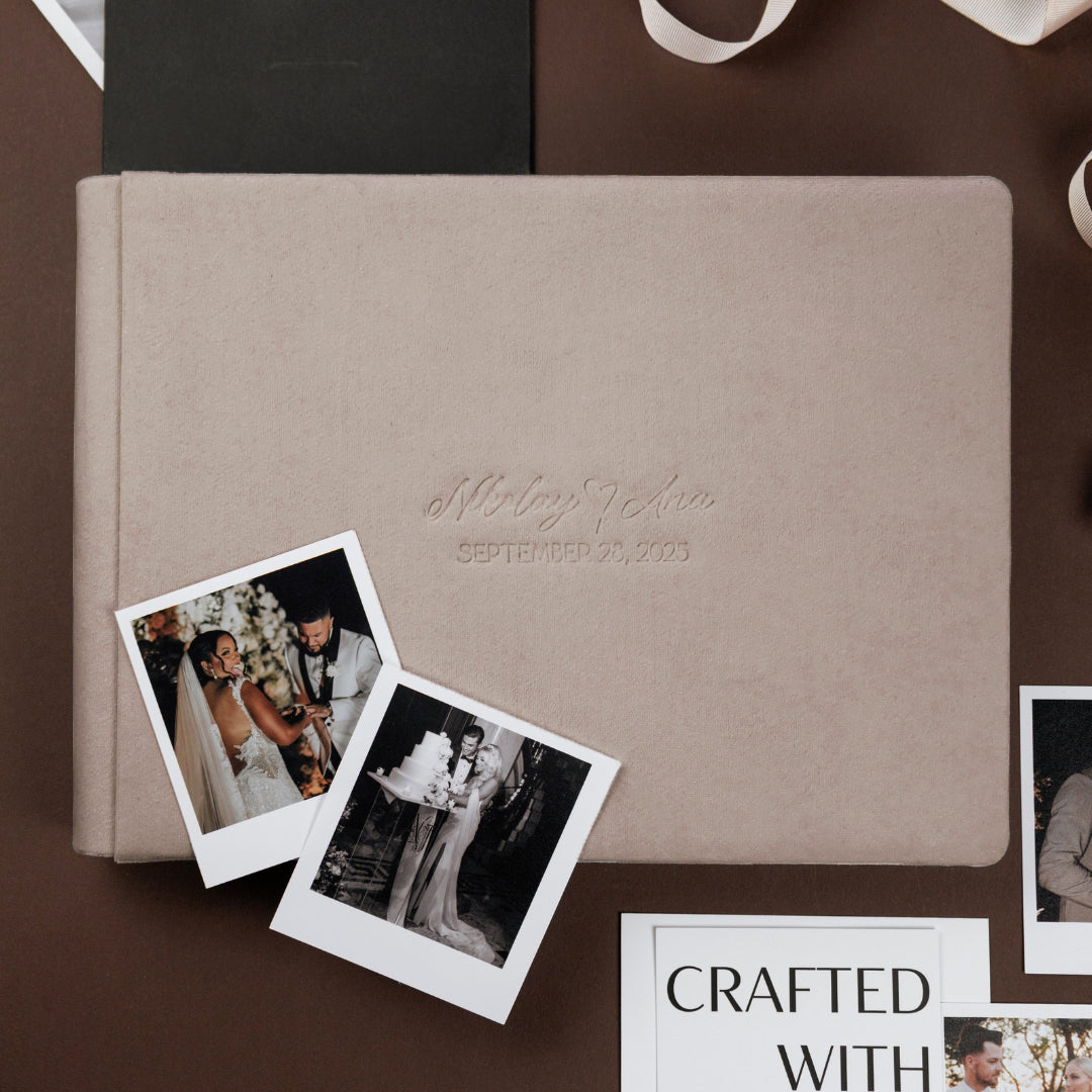 Guest Book in Beige