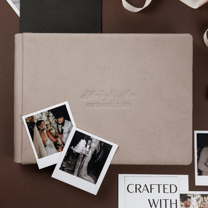 Guest Book in Beige