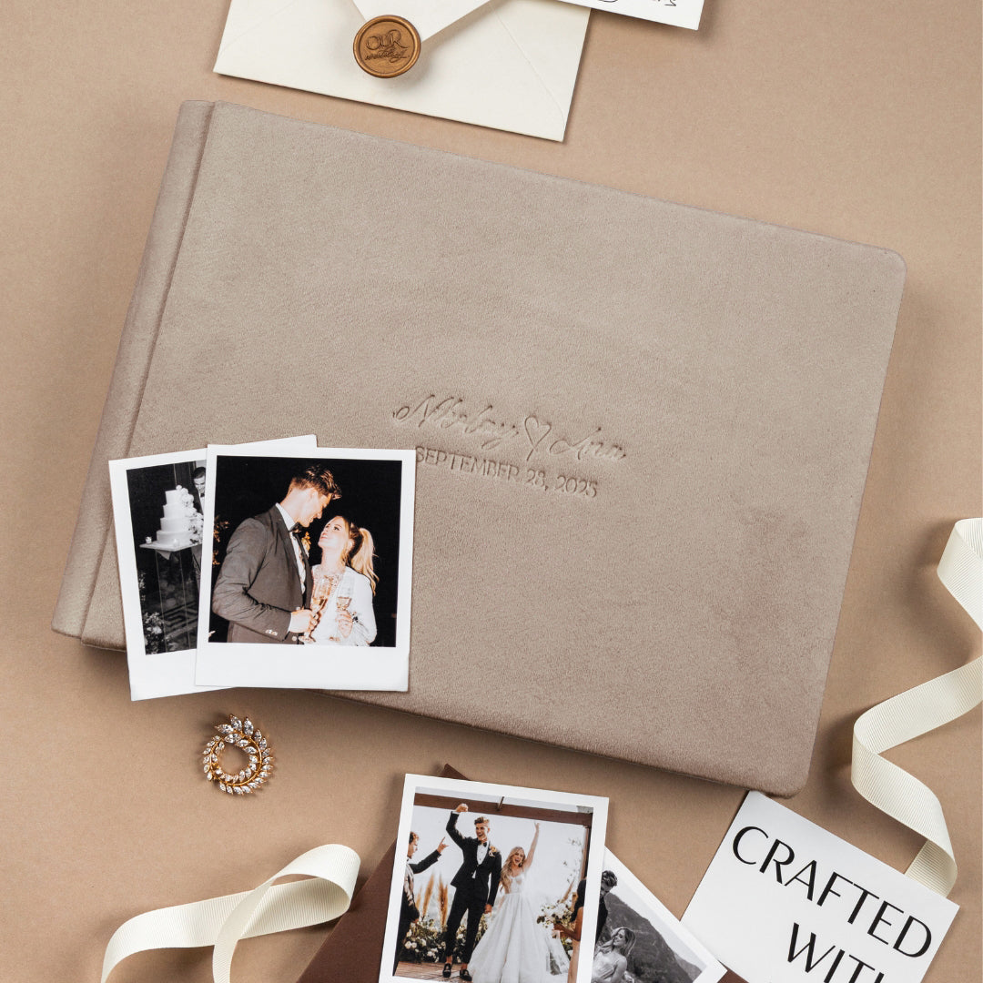 Guest Book in Beige