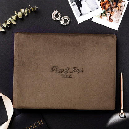 Guest Book in Brown
