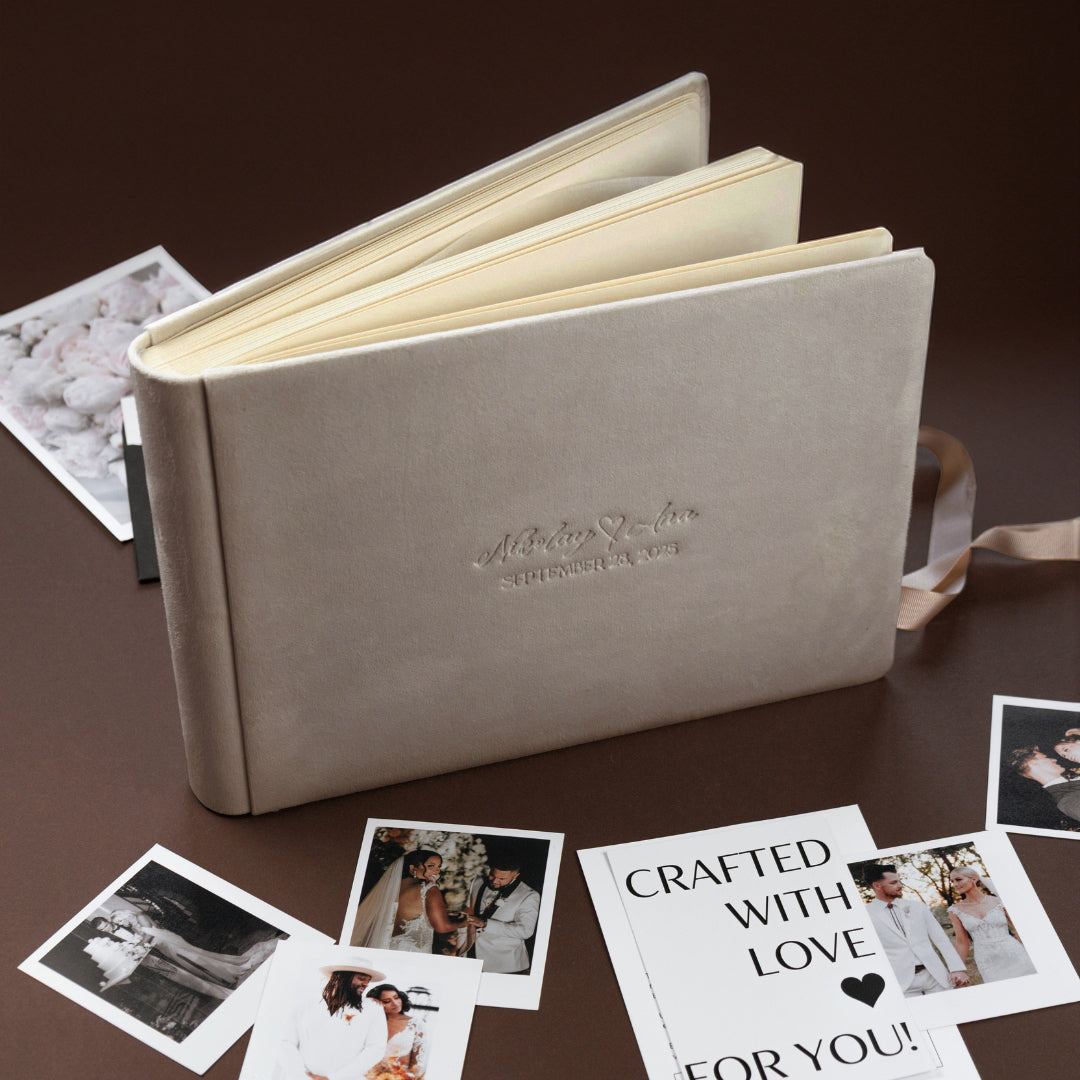 Guest Book in Beige