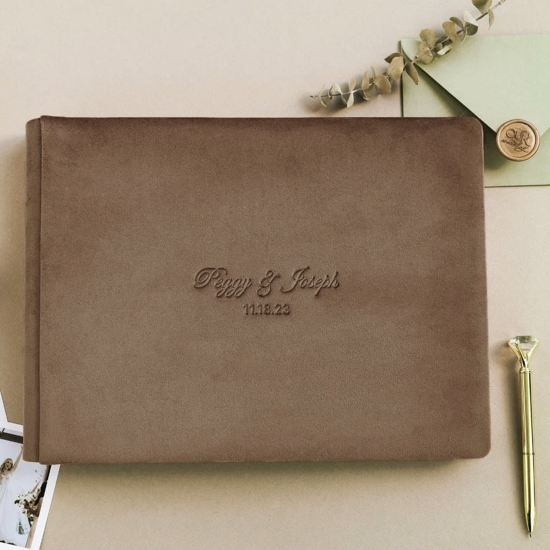 Guest Book in Brown