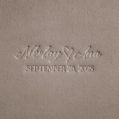 Guest Book in Beige